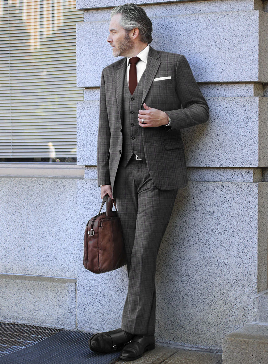 Scabal Dark Gray Wool Suit - Image 2