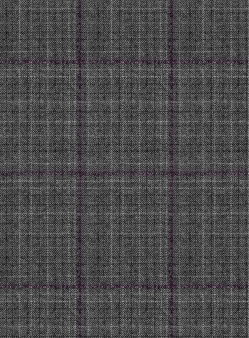 Scabal Dark Gray Wool Suit - Image 6