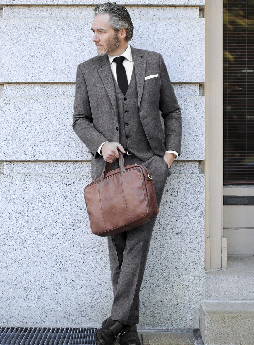 Scabal Marble Blue Wool Suit - Image 2