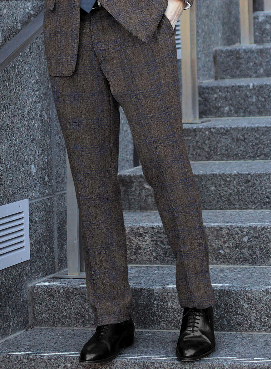 Scabal Mud Brown Wool Suit - Image 4