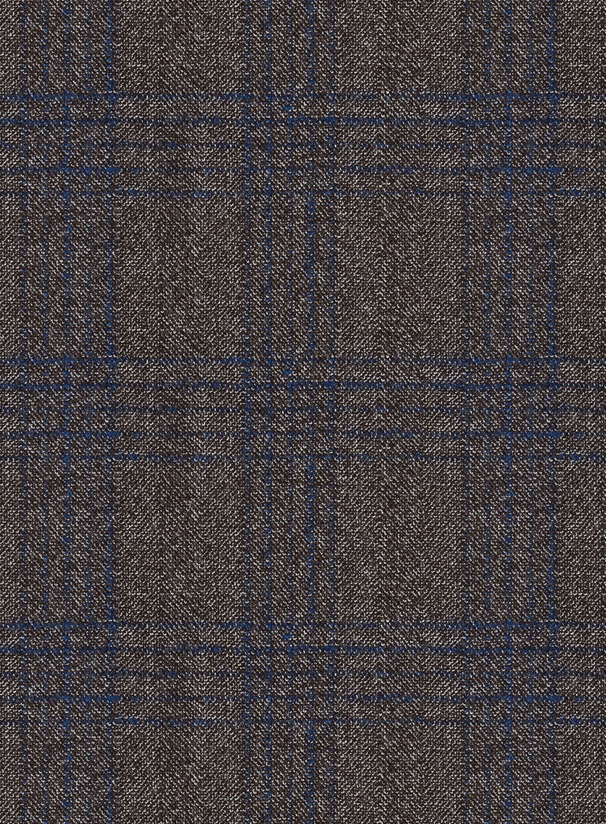 Scabal Mud Brown Wool Suit - Image 6