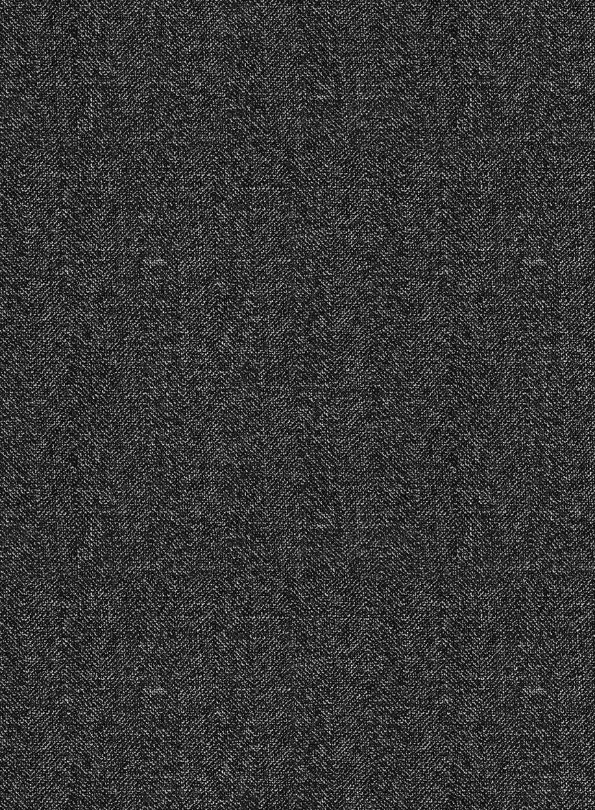 Scabal Steel Charcoal Wool Pants - Image 3