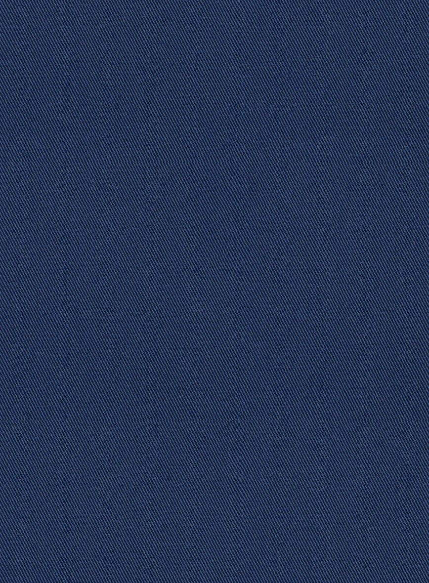 Scabal Indigo Blue Cotton Stretch Jacket - Image 2