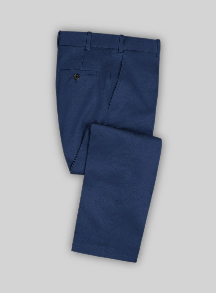 Scabal Indigo Blue Cotton Stretch Suit - Image 4