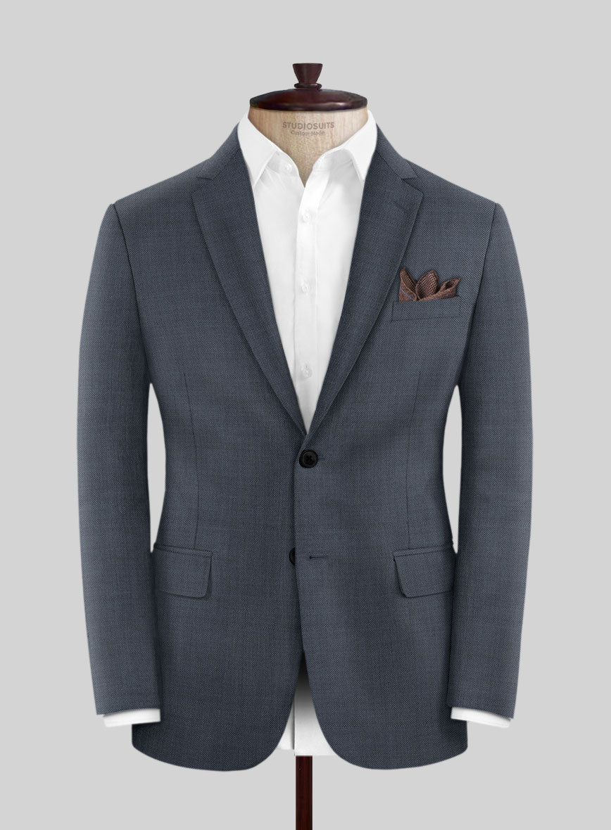 Scabal Isin Twill Blue Wool Suit - Image 3