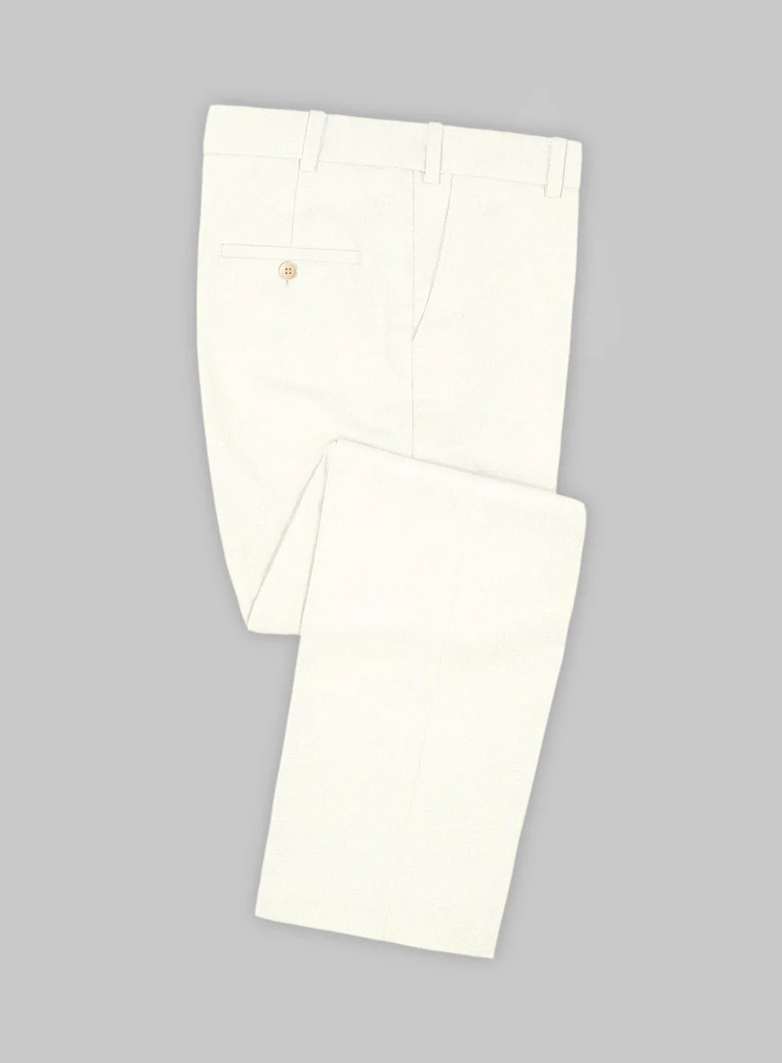 Scabal Ivory Wool Suit - Image 5