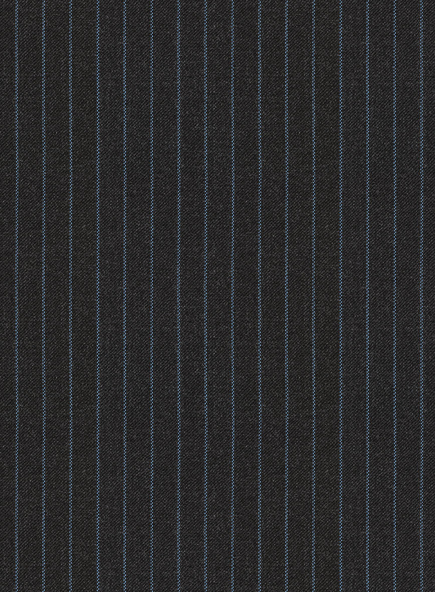 Scabal Jacino Stripe Gray Wool Jacket - Image 3