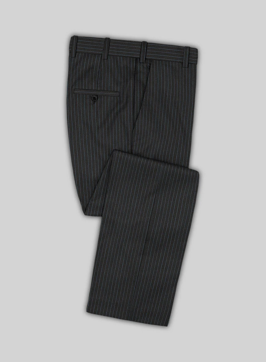 Scabal Jacino Stripe Gray Wool Suit - Image 6