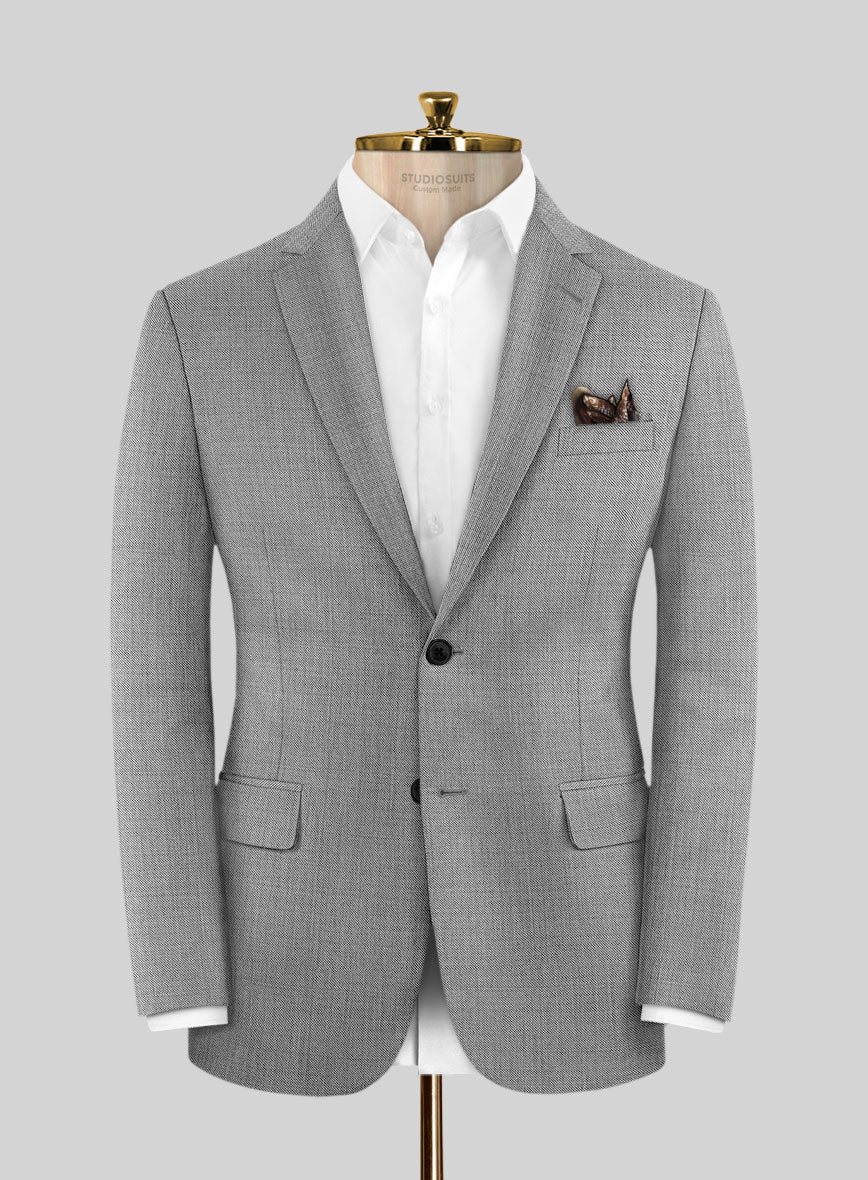 Scabal Jacobi Twill Gray Wool Suit - Image 3