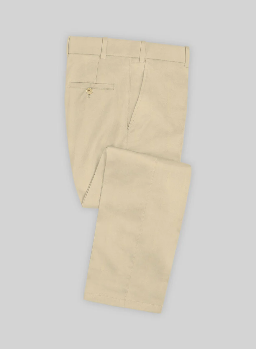 Scabal Khaki Cashmere Cotton Suit - Image 3