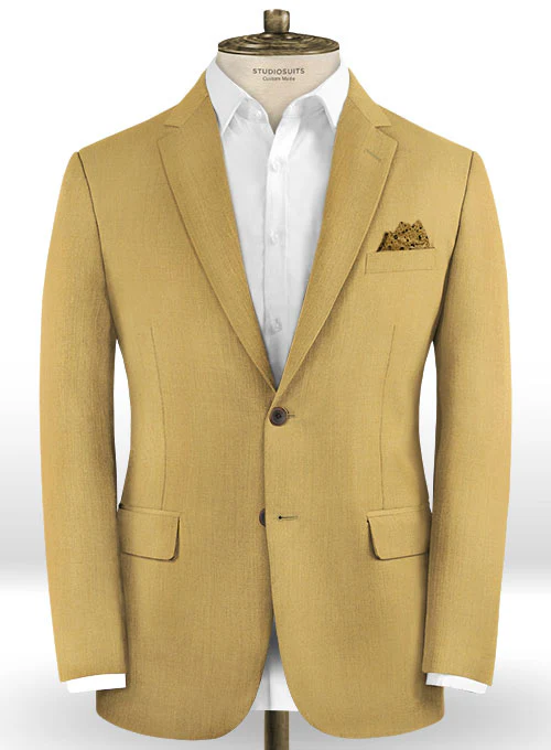 Scabal Khaki Wool Suit - Image 3
