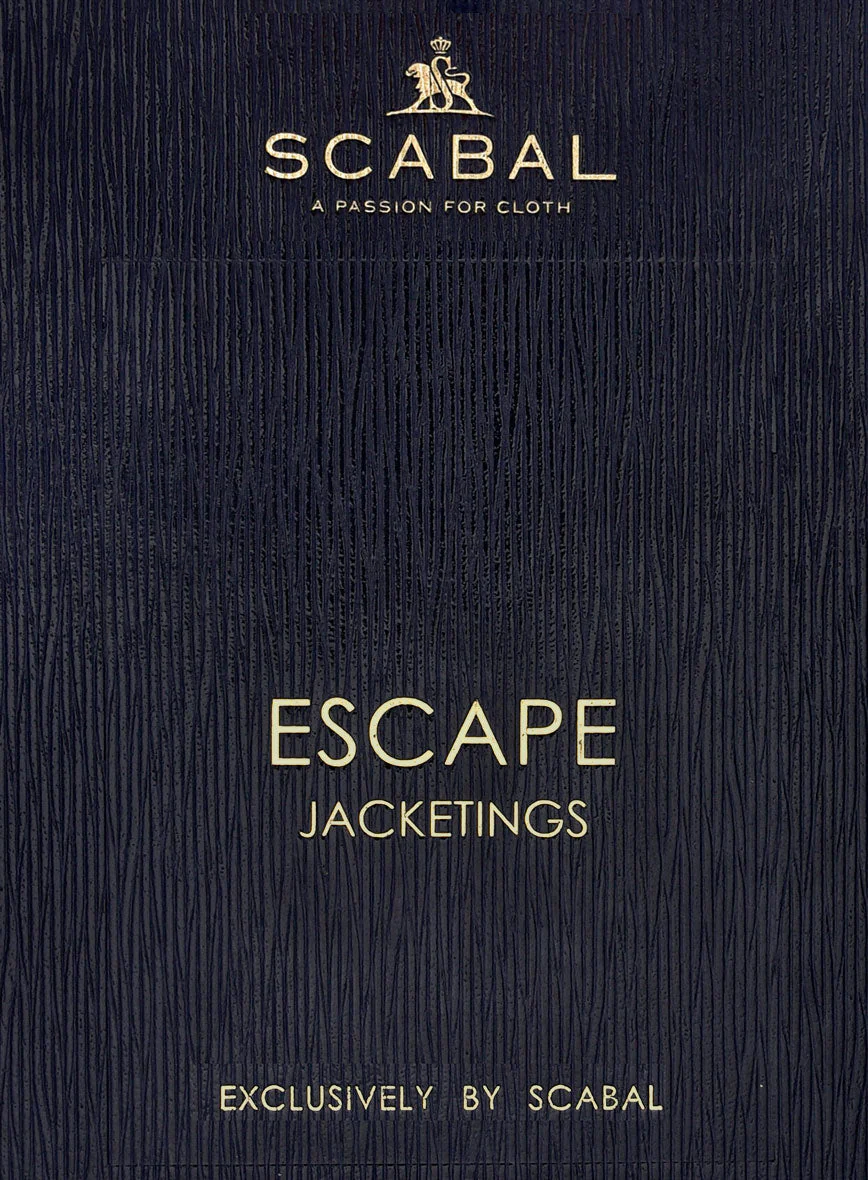 Scabal Lapis Blue Checks Wool Jacket - Image 4