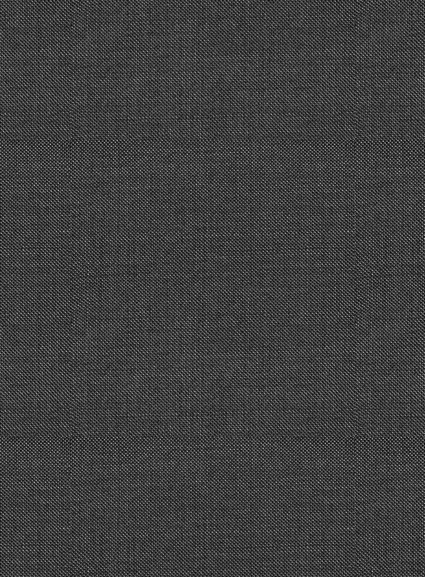 Scabal Liche Charcoal Wool Pants - Image 3