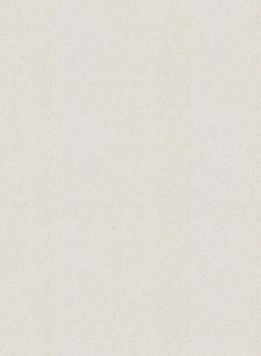 Scabal Light Beige Cashmere Cotton Pants - Image 2