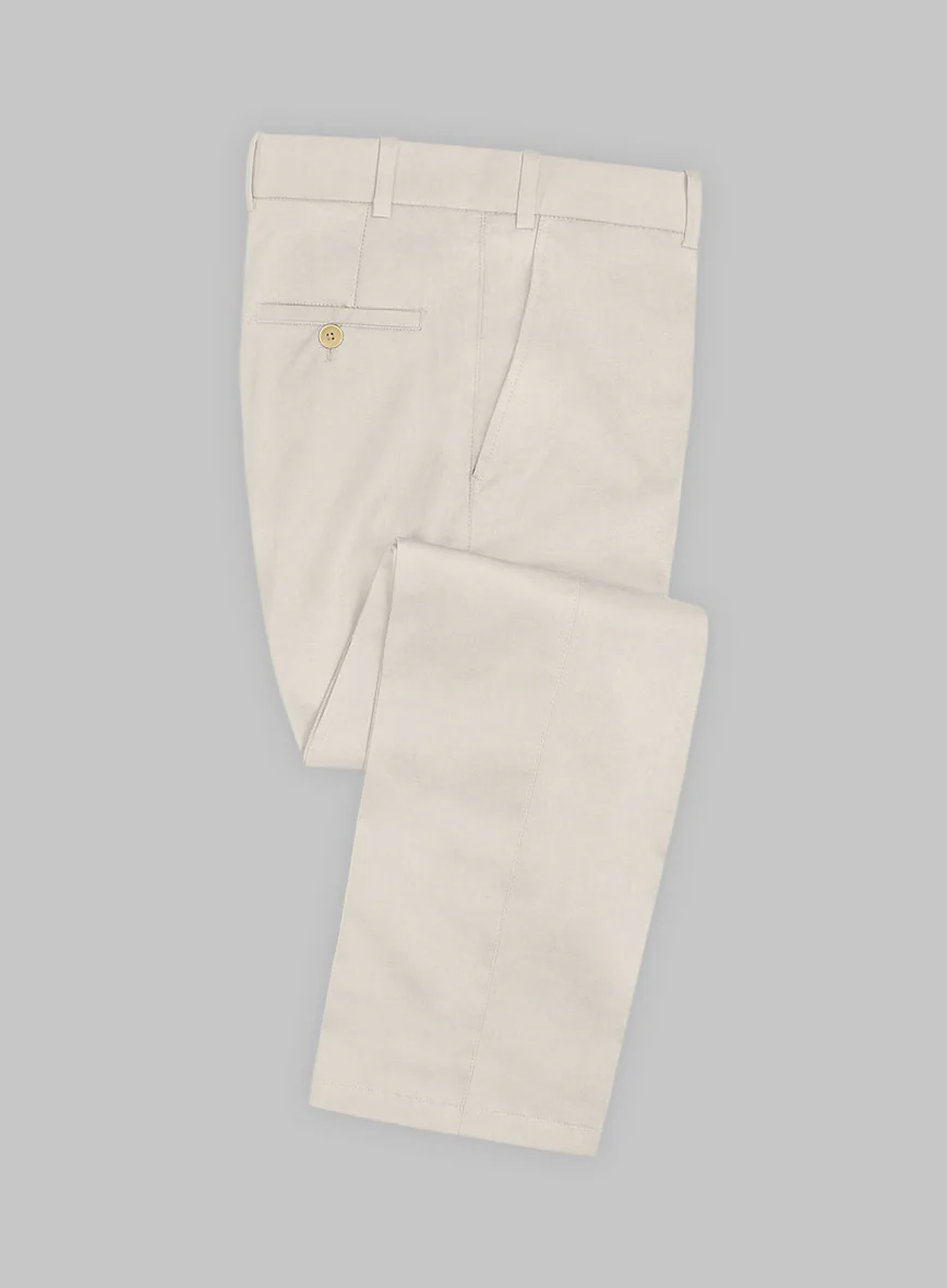 Scabal Light Beige Cashmere Cotton Suit - Image 3