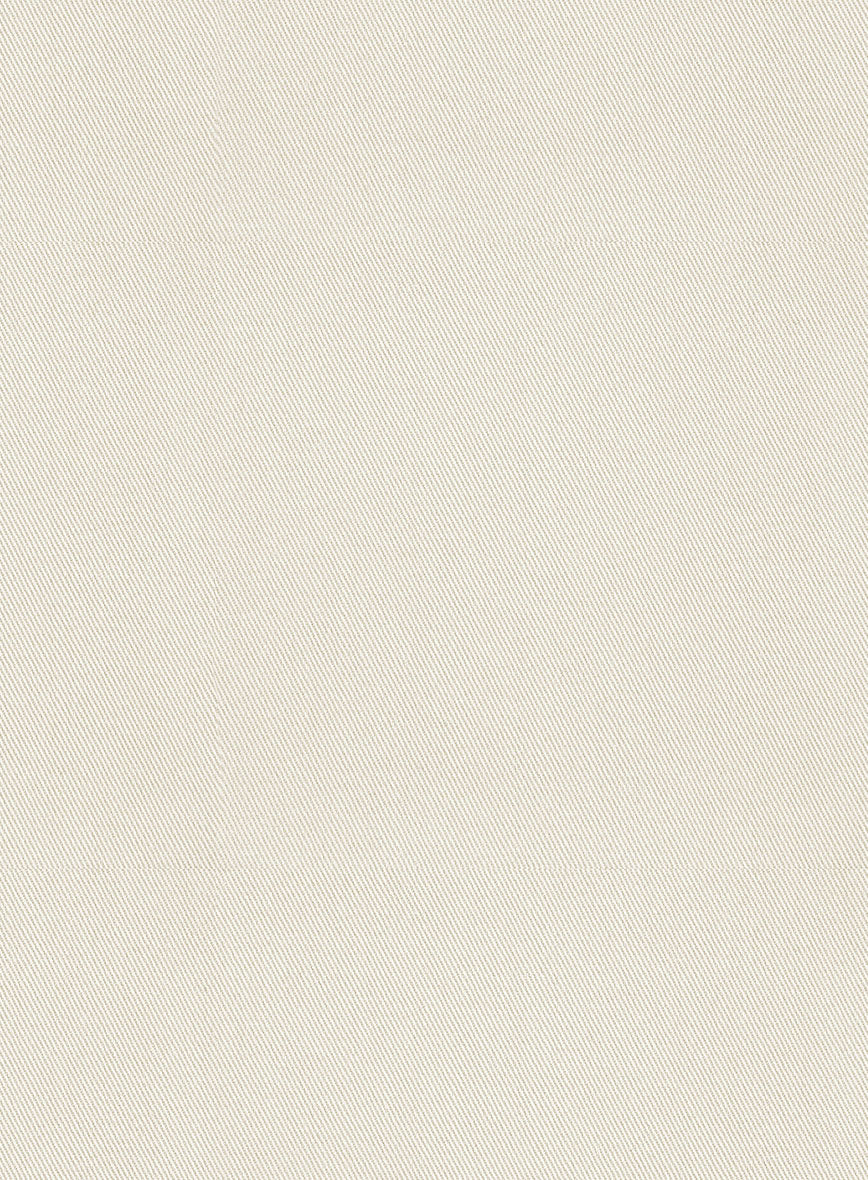 Scabal Light Fawn Cotton Stretch Pants - Image 2