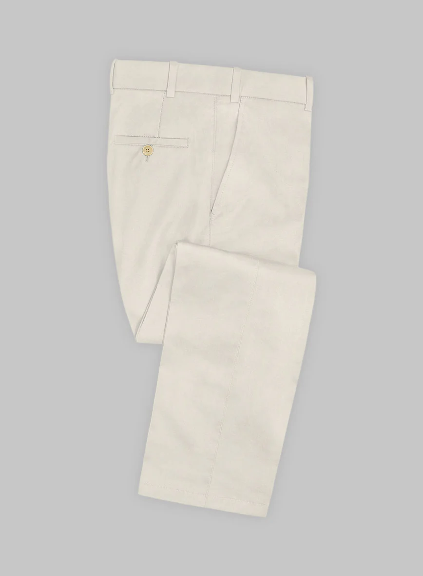 Scabal Light Fawn Cotton Stretch Suit - Image 3