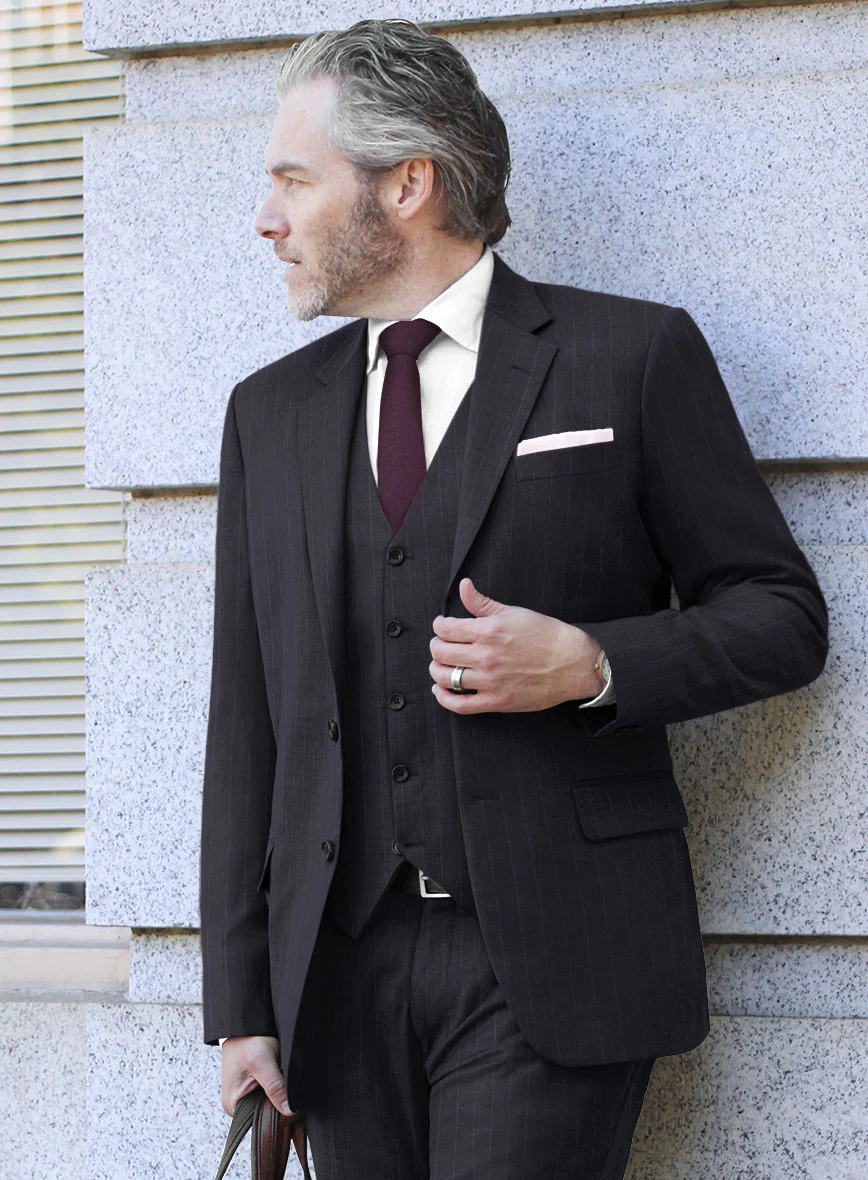 Scabal Lizaro Stripe Blue Wool Jacket - Image 2