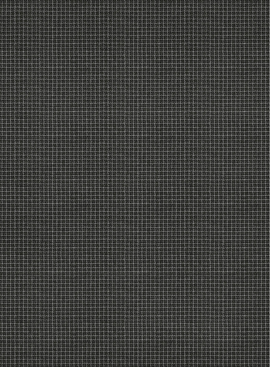 Scabal Londoner Adiel Grid Gray Wool Pants - Image 3