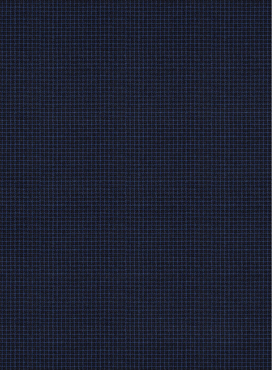 Scabal Londoner Asario Grid Blue Wool Suit - Image 6
