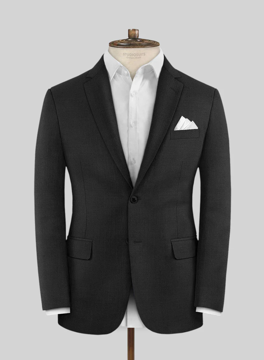 Scabal Londoner Black Wool Suit - Image 3