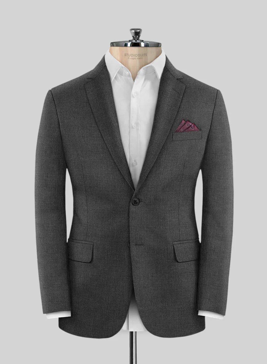 Scabal Londoner Dark Gray Wool Suit - Image 3