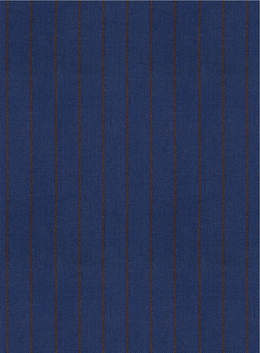 Scabal Londoner Deli Stripe Blue Wool Jacket - Image 2