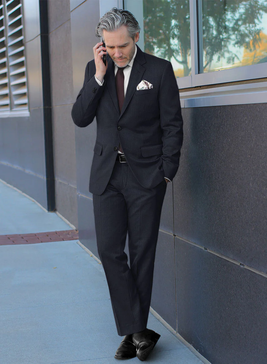 Scabal Londoner Ebony Blue Wool Suit - Image 2