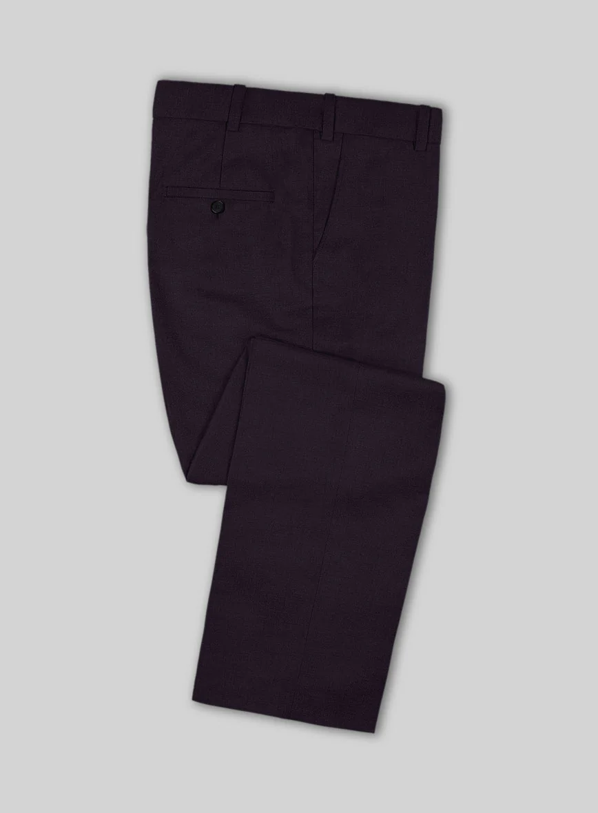Scabal Londoner Eggplant Wool Suit - Image 5