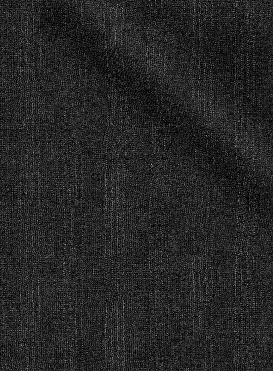 Scabal Londoner Emingo Stripe Charcoal Wool Jacket - Image 2