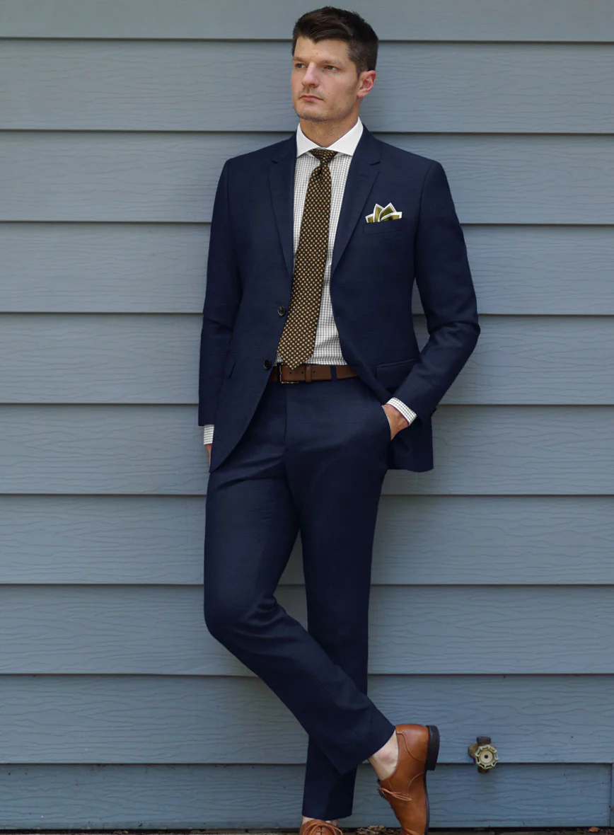 Scabal Londoner Esma Checks Blue Wool Suit - Image 2