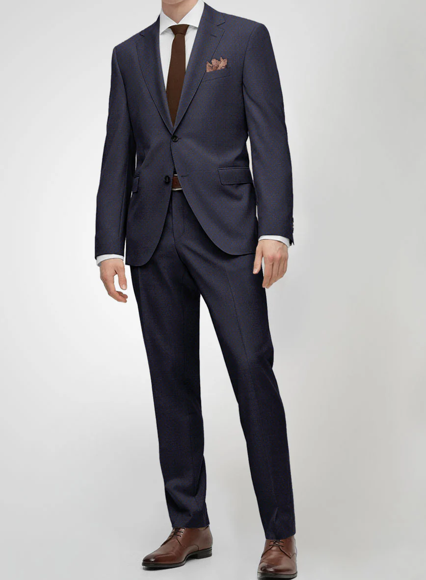 Scabal Londoner Gallo Blue Wool Suit - Image 2