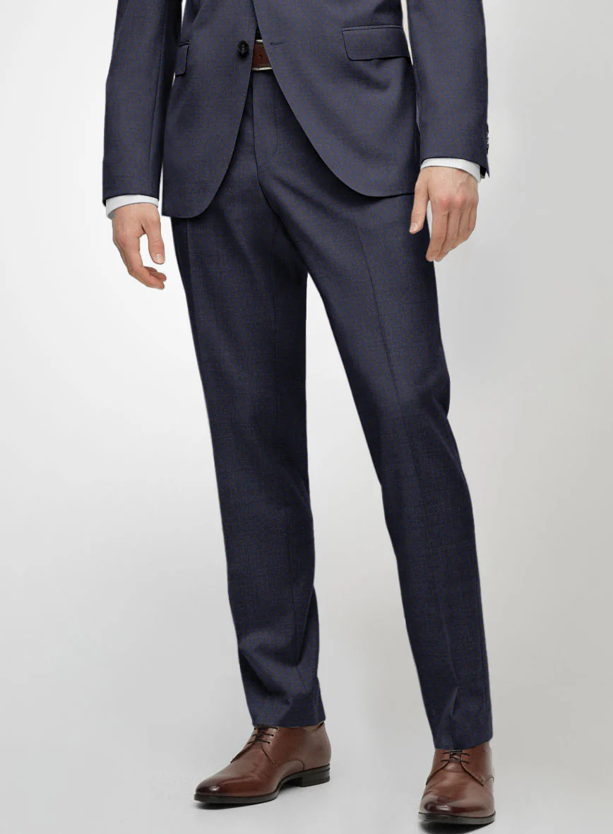 Scabal Londoner Gallo Blue Wool Suit - Image 4