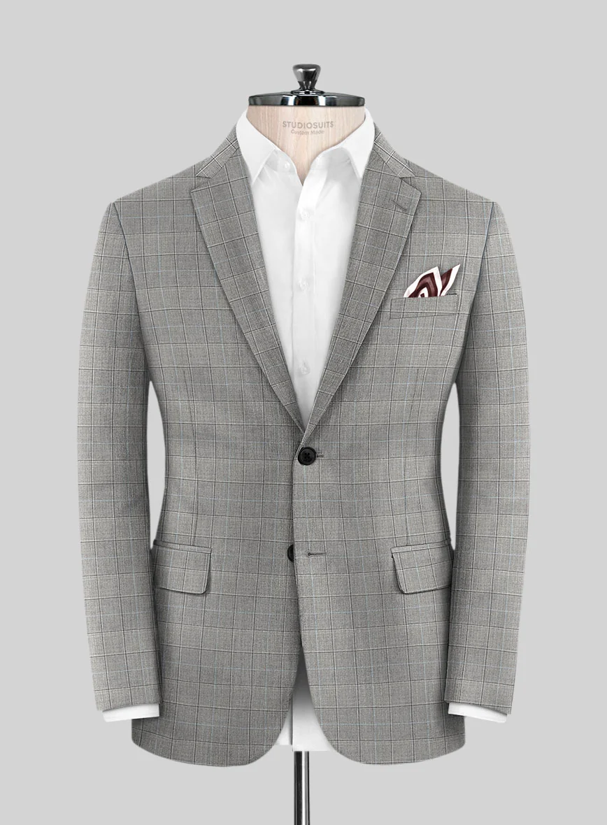 Scabal Londoner Glen Gray Wool Suit - Image 3
