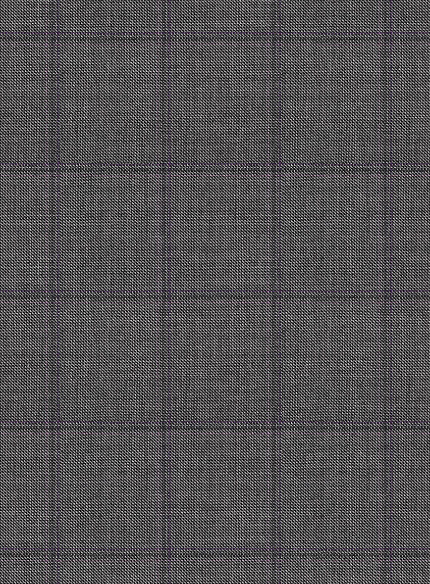 Scabal Londoner Inagi Checks Gray Wool Pants - Image 3
