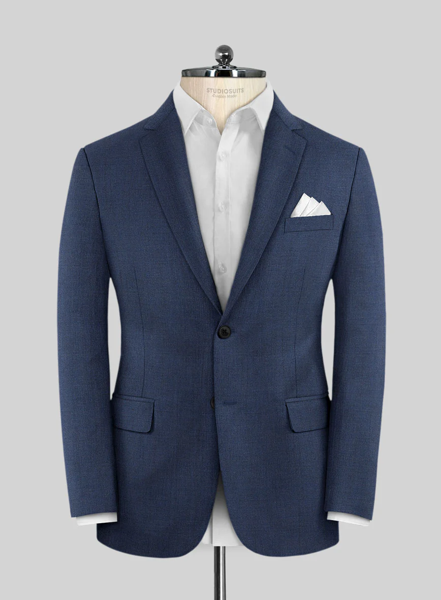 Scabal Londoner Indigo Blue Wool Suit - Image 3