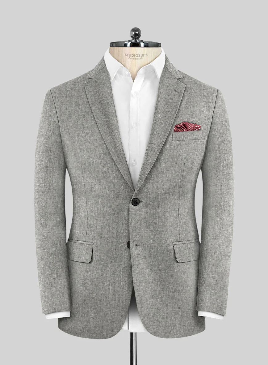 Scabal Londoner Light Gray Wool Jacket