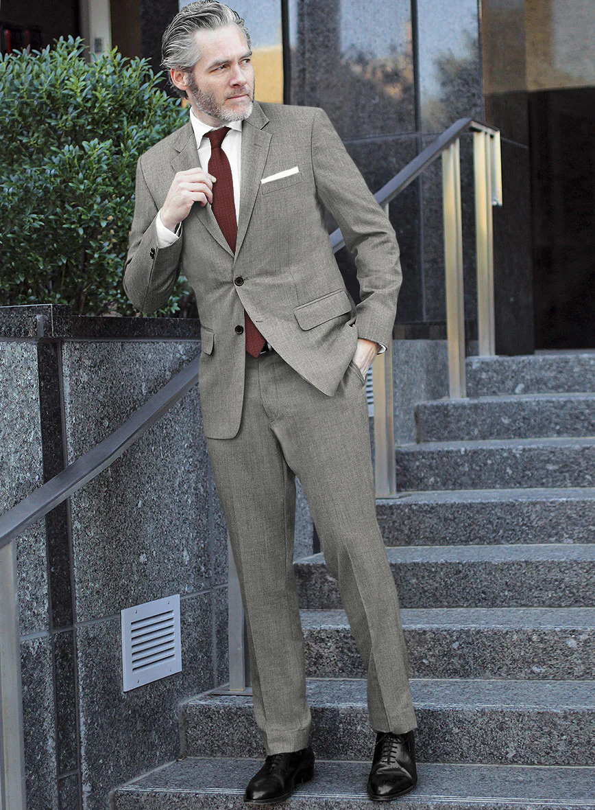 Scabal Londoner Light Gray Wool Suit - Image 2