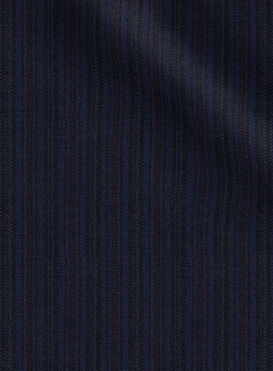 Scabal Londoner Malno Stripe Blue Wool Jacket - Image 2