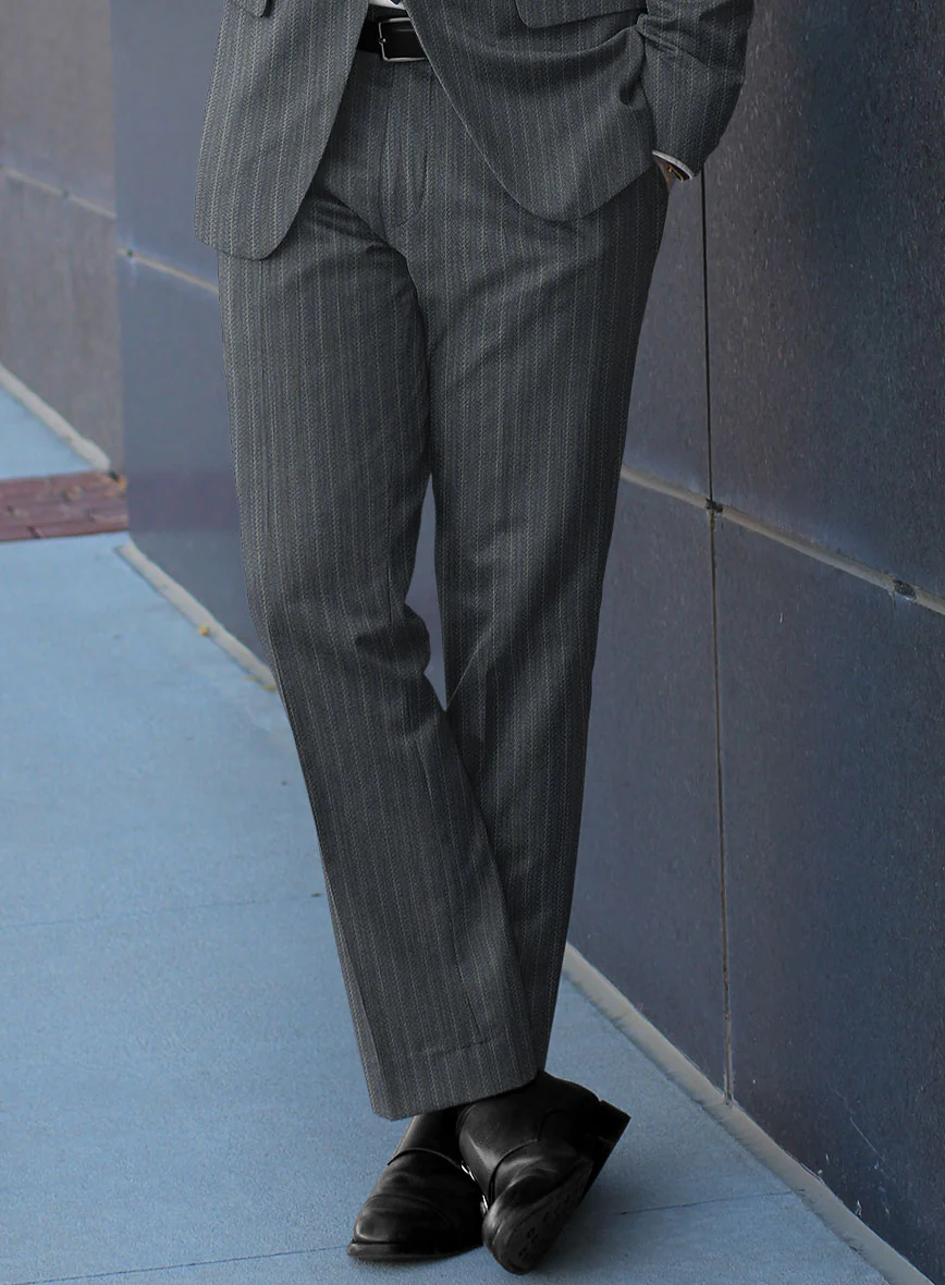 Scabal Londoner Metra Gray Wool Suit - Image 4