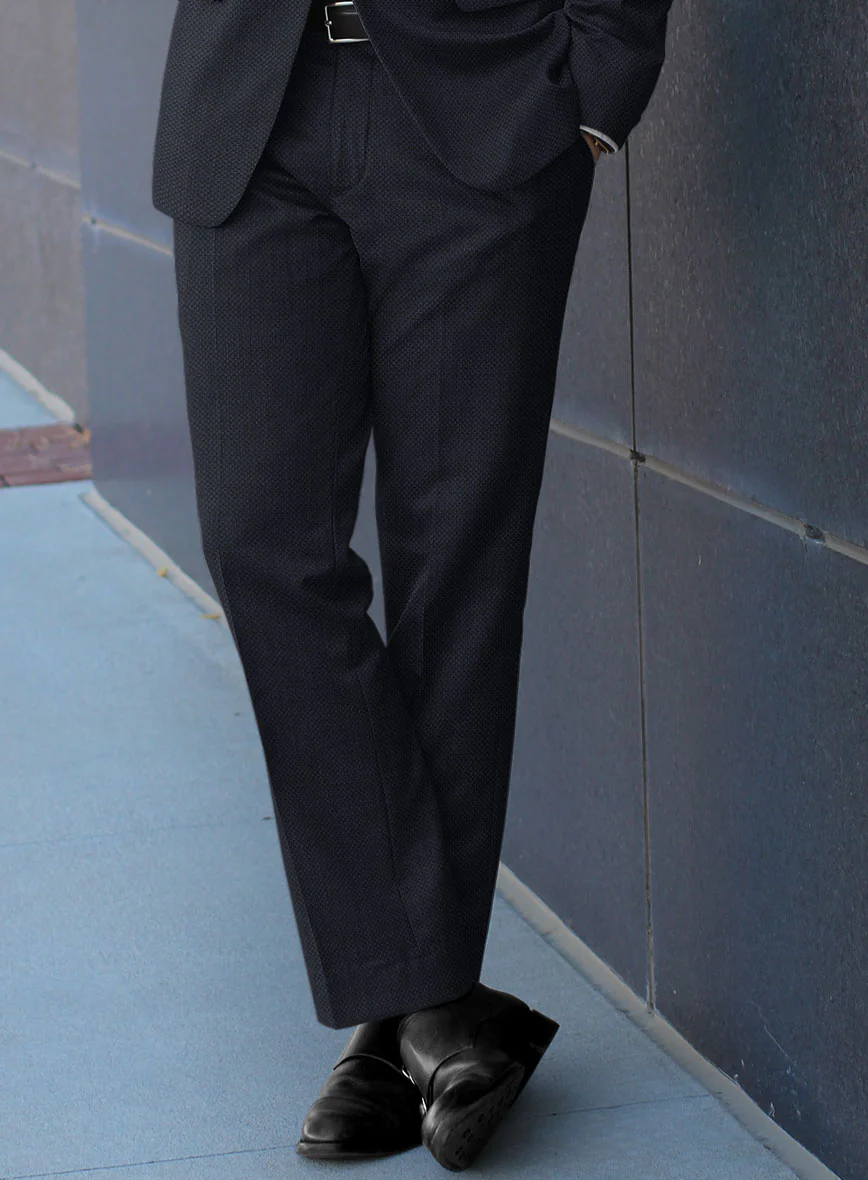 Scabal Londoner Oranti Blue Wool Pants - Image 2