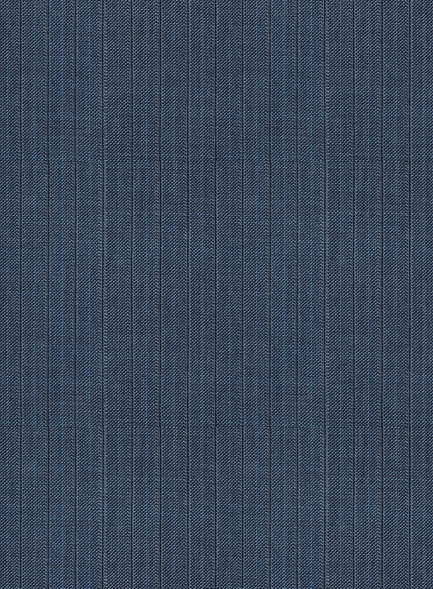 Scabal Londoner Rez Stripe Blue Wool Jacket - Image 2