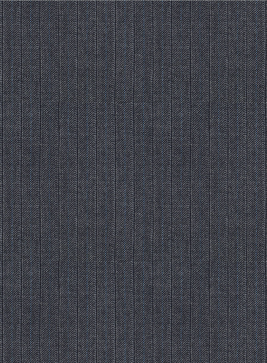 Scabal Londoner Shico Stripe Gray Wool Jacket - Image 2
