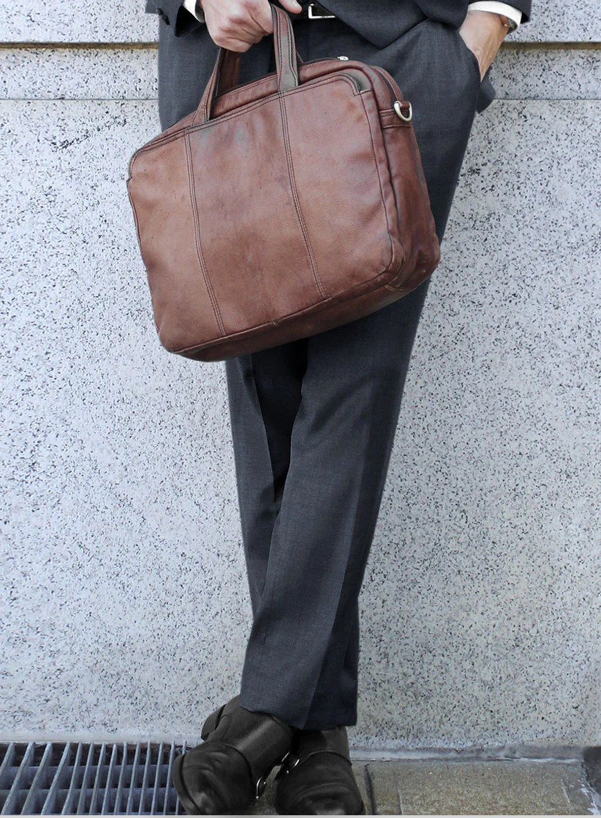 Scabal Londoner Space Blue Wool Suit - Image 4