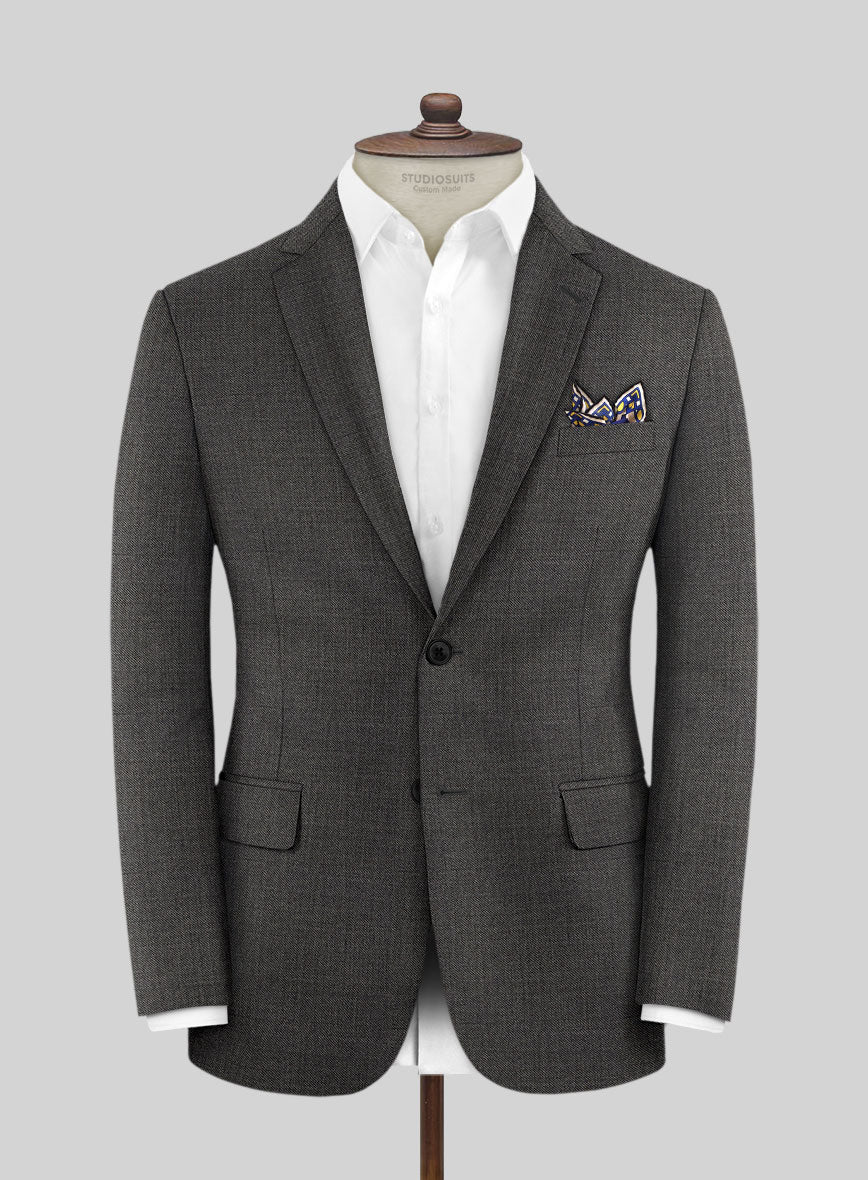 Scabal Londoner Twill Charcoal Wool Suit - Image 3