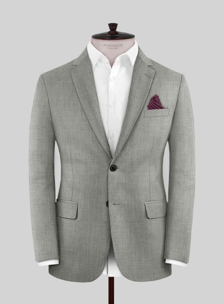 Scabal Londoner Twill Gray Wool Suit - Image 3