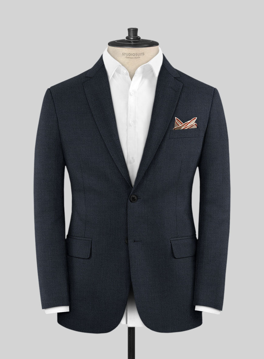 Scabal Londoner Twill Navy Wool Suit - Image 3