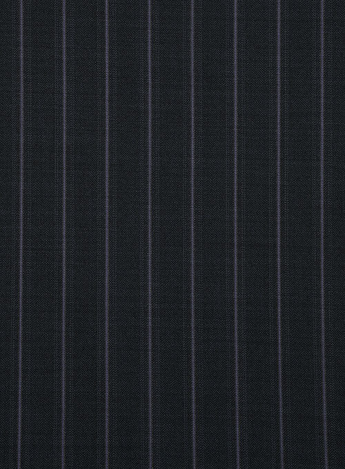 Scabal Lucca Blue Stripe Wool Jacket - Image 2