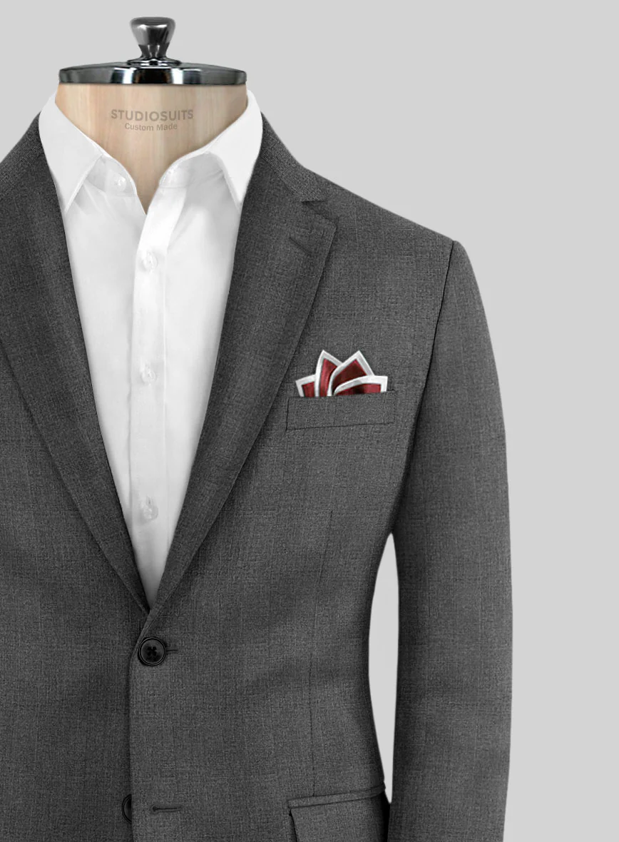 Scabal Manto Checks Gray Wool Jacket - Image 2