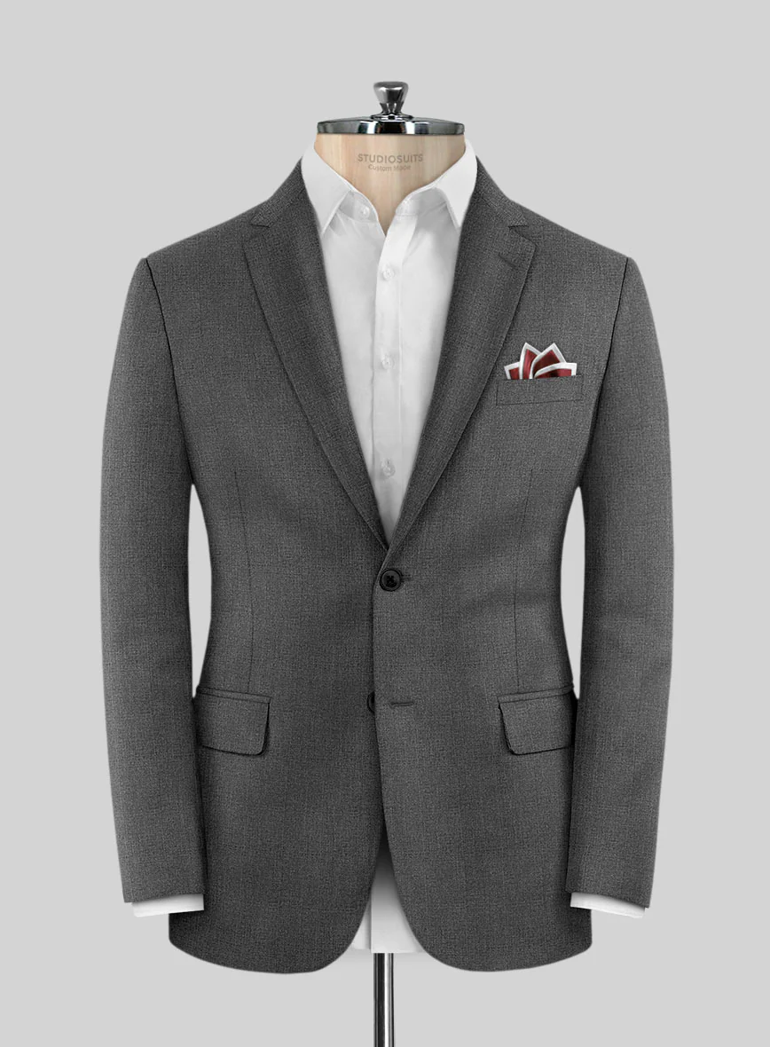 Scabal Manto Checks Gray Wool Suit - Image 3